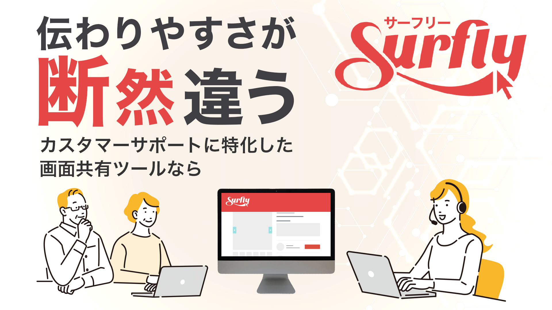 伝わりやすさが断然違う カスタマーサポートに特化した画面共有ツールなら Surfly